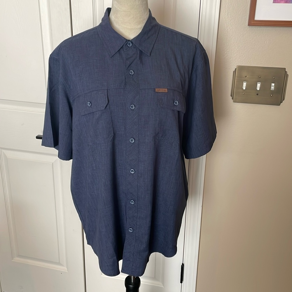 Orvis Large Outdoor Lightweight Short Sleeve Shirt‎